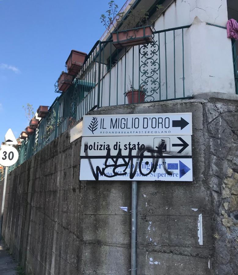 B&B Il Miglio D'Oro 埃尔科拉诺 外观 照片